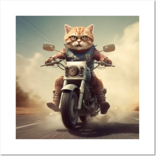 The Cat and Moto Race Posters and Art